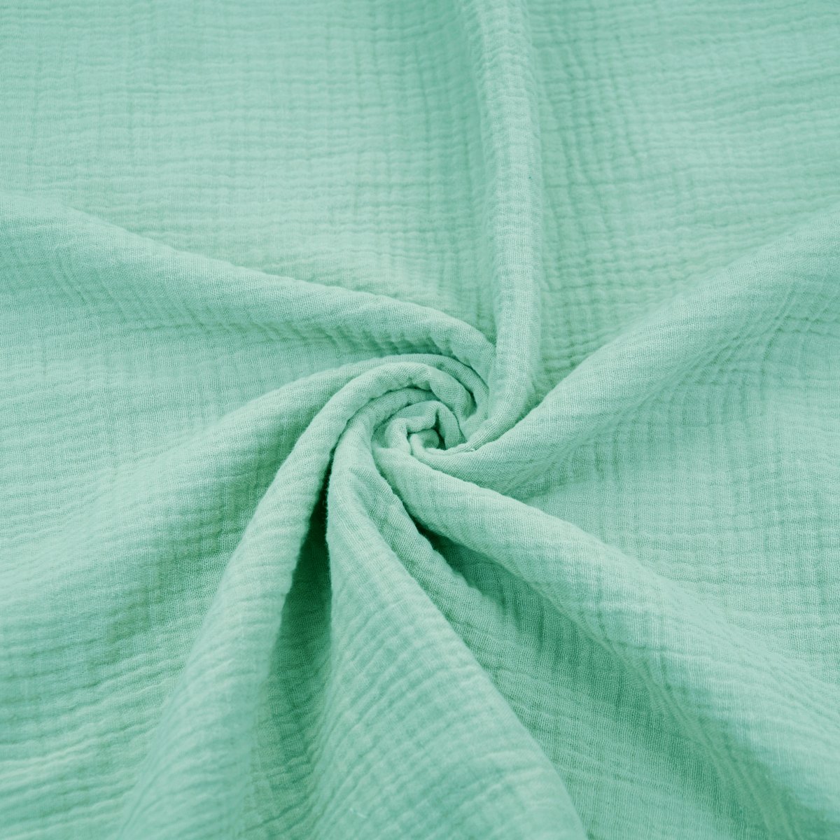 Tkanina Muślin double gauze pastelowy miętowy (Pastel Blue)