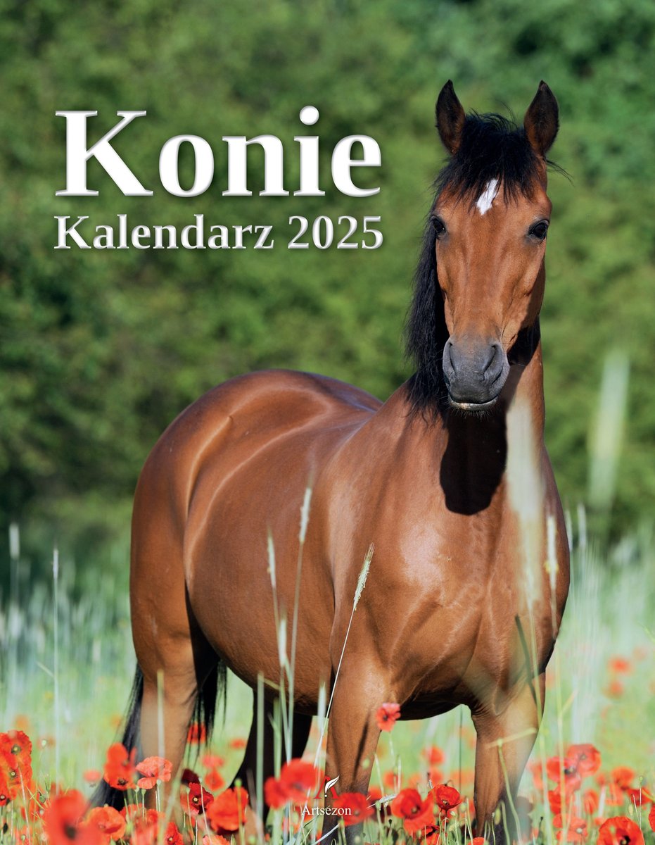 Kalendarz ścienny, konie, 34x44