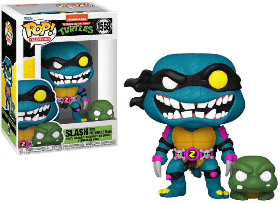 funko pop! ninja turles buddy 1558 slash & pre-mutated slash