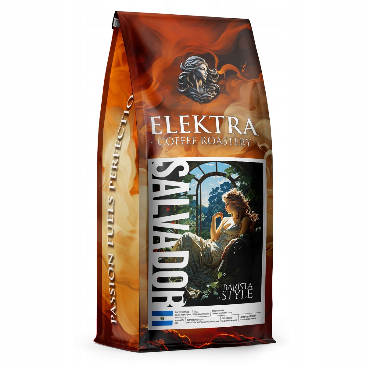 KAWA ZIARNISTA SALVADOR BARISTA -ŚWIEŻO PALONA 1KG - PALARNIA KAWY ELEKTRA