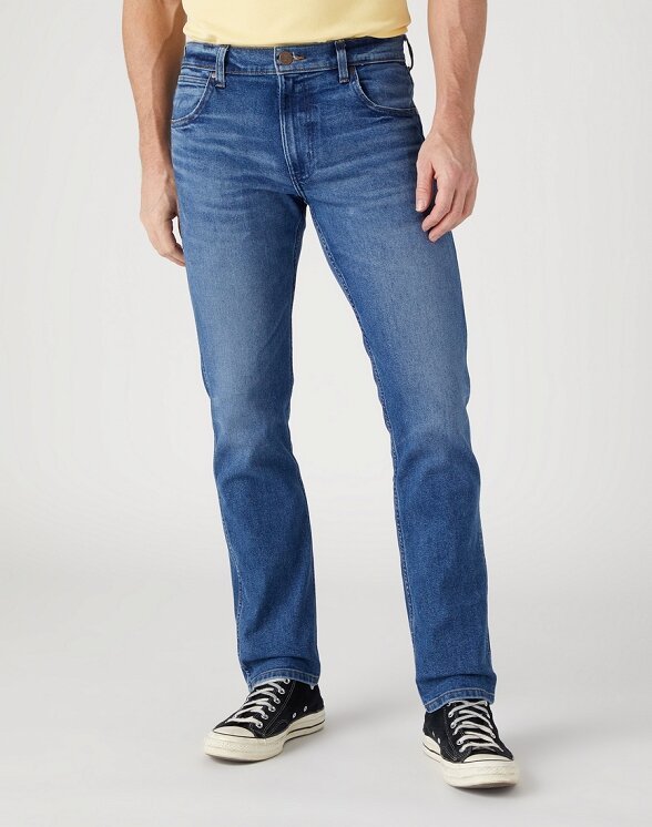 Męskie spodnie jeansowe proste Wrangler GREENSBORO W15QYLZ71 W40 L32