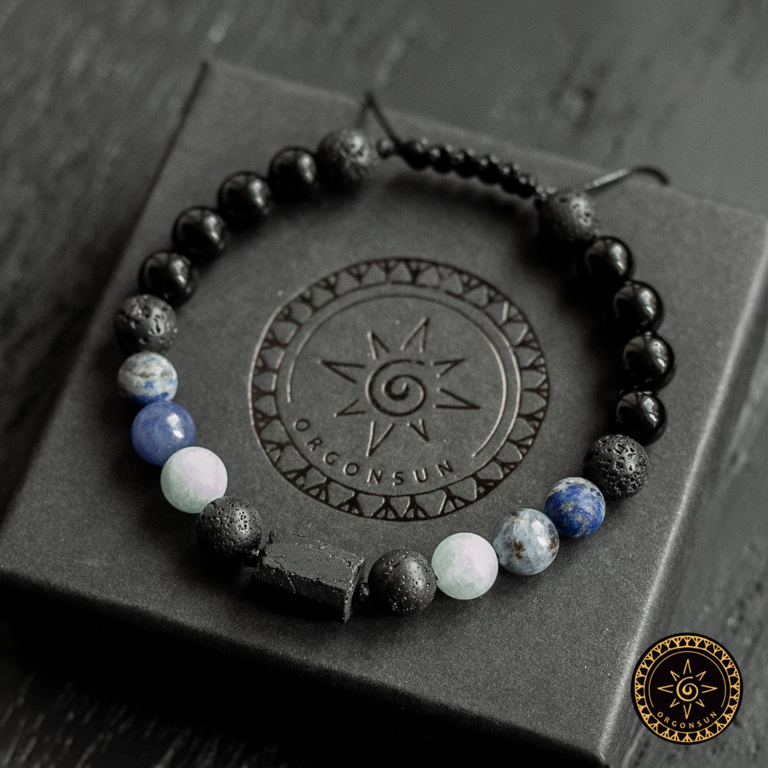 Męska Bransoletka Żywioł Wody Turmalin