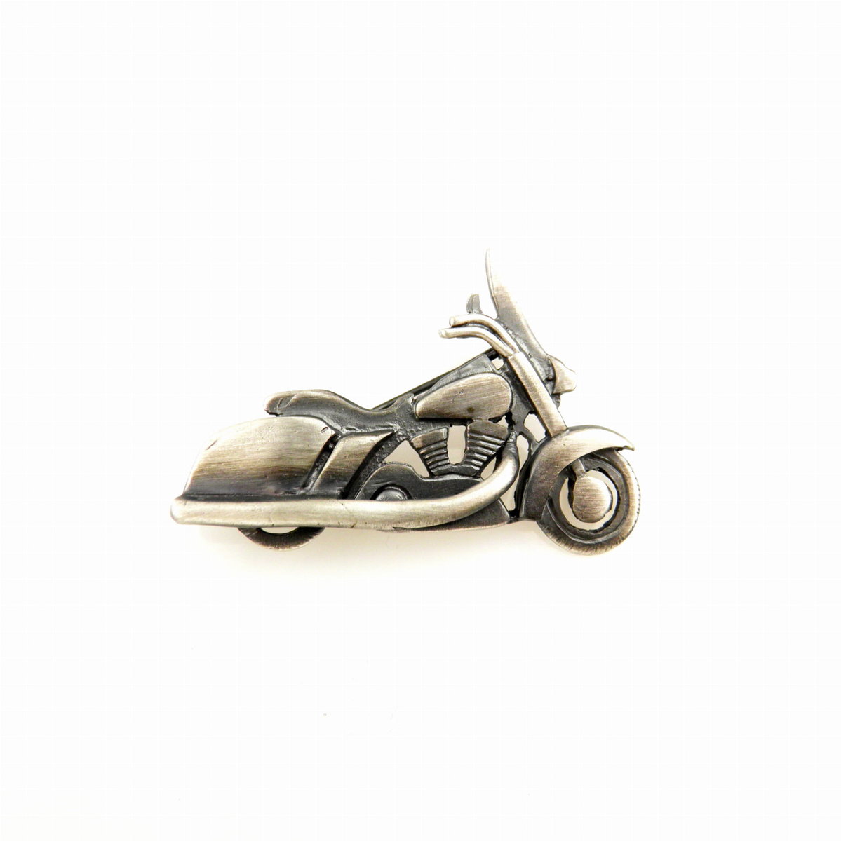 Motor - broszka srebrna