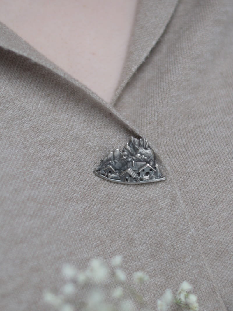 Góry - broszko - zawieszka srebrna