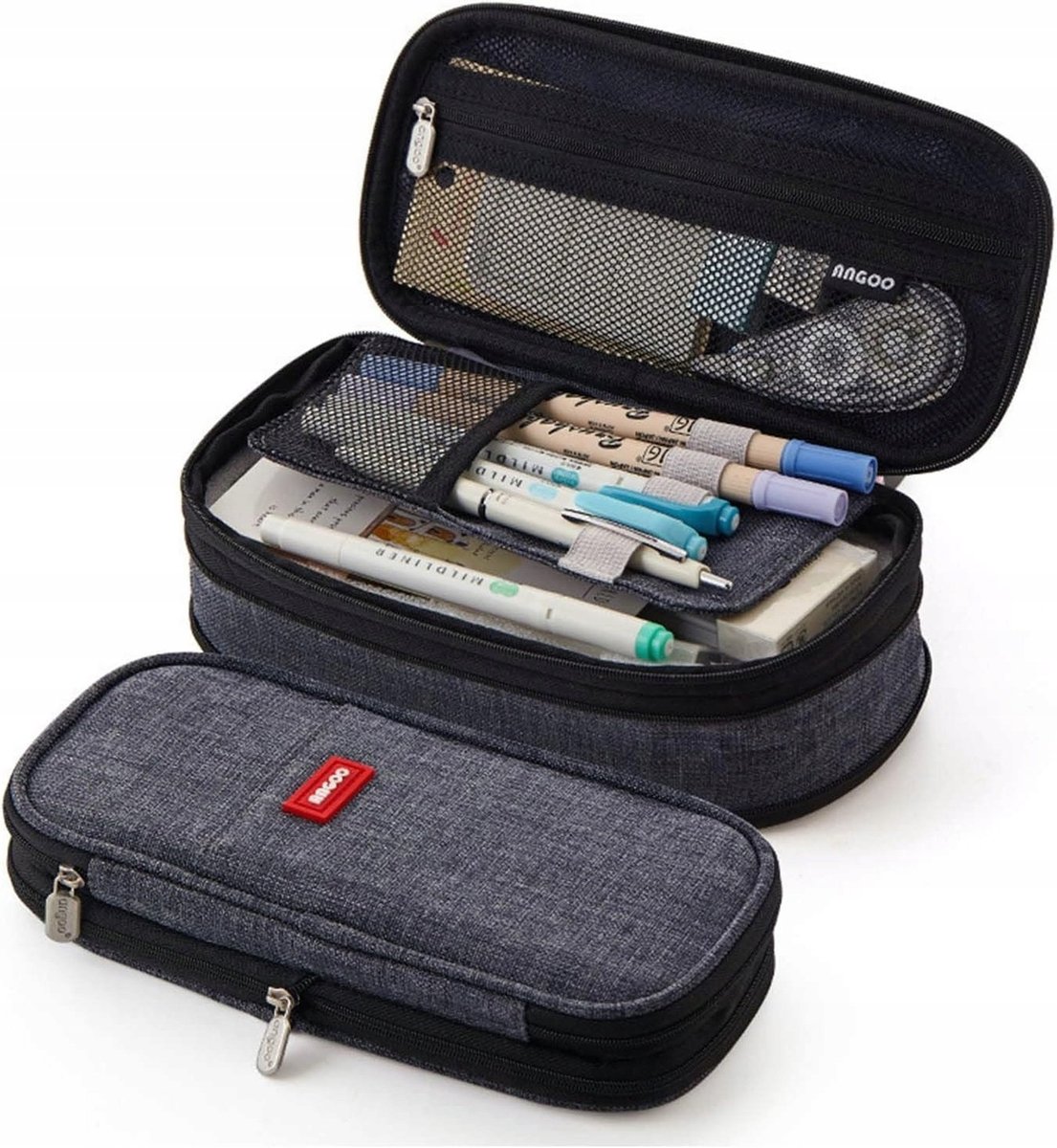 Piórnik szkolny podwójny organizer saszetka (C004)