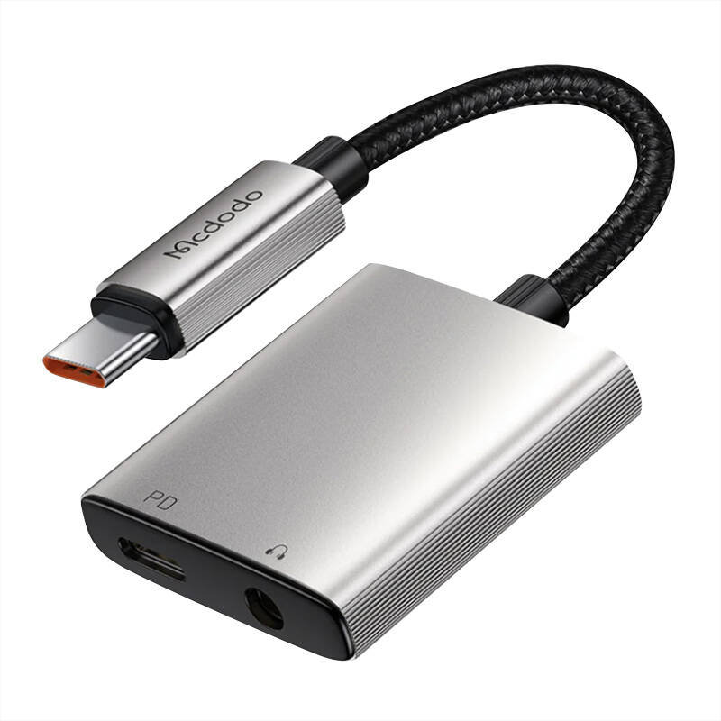 Adapter audio 2w1 USB-C do USB-C + DC 3.5 mm Mcdodo CA-5050
