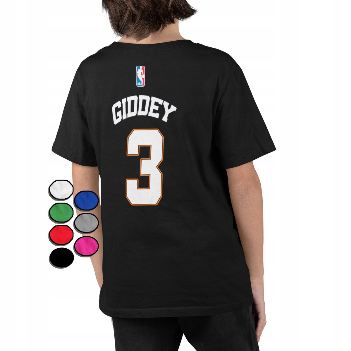 KOSZULKA DZIECIĘCA Z NADRUKIEM Z TYŁU OKLAHOMA THUNDER CITY GIDDEY- L 146