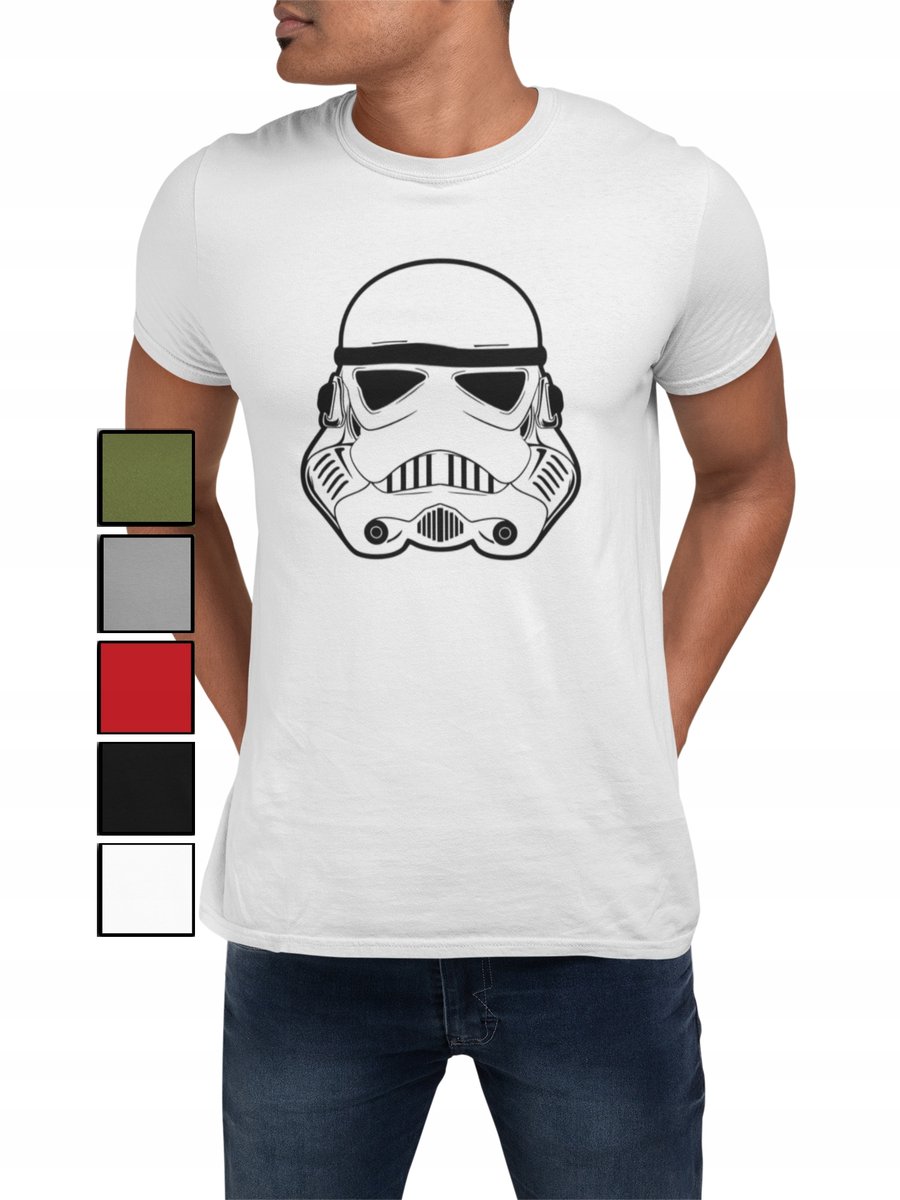 KOSZULKA T-SHIRT MĘSKA Z NADRUKIEM STAR WARS LORD NAPIS YODA - S