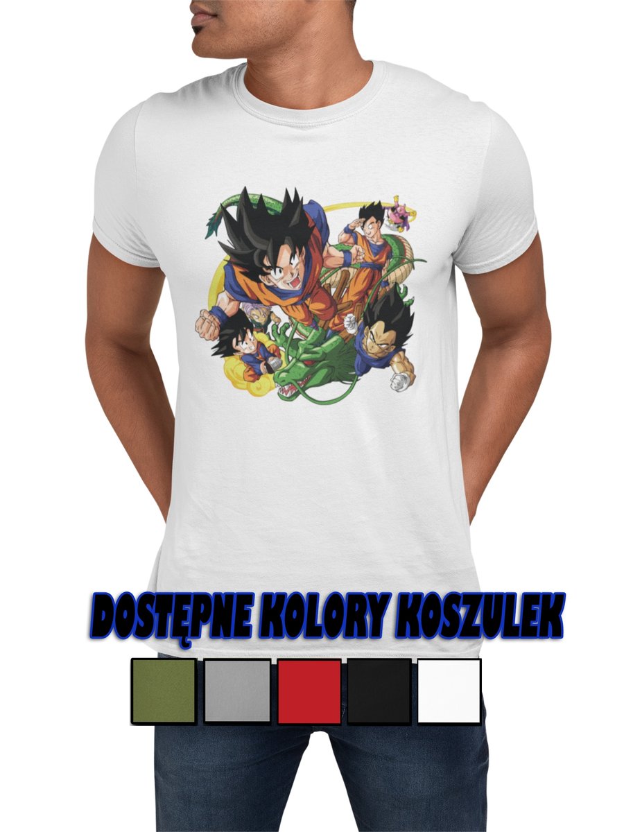 T-SHIRT KOSZULKA MĘSKA DRAGON BALL ANIME DLA NIEGO SAYIAN VEGETA RÓŻNE -XXL