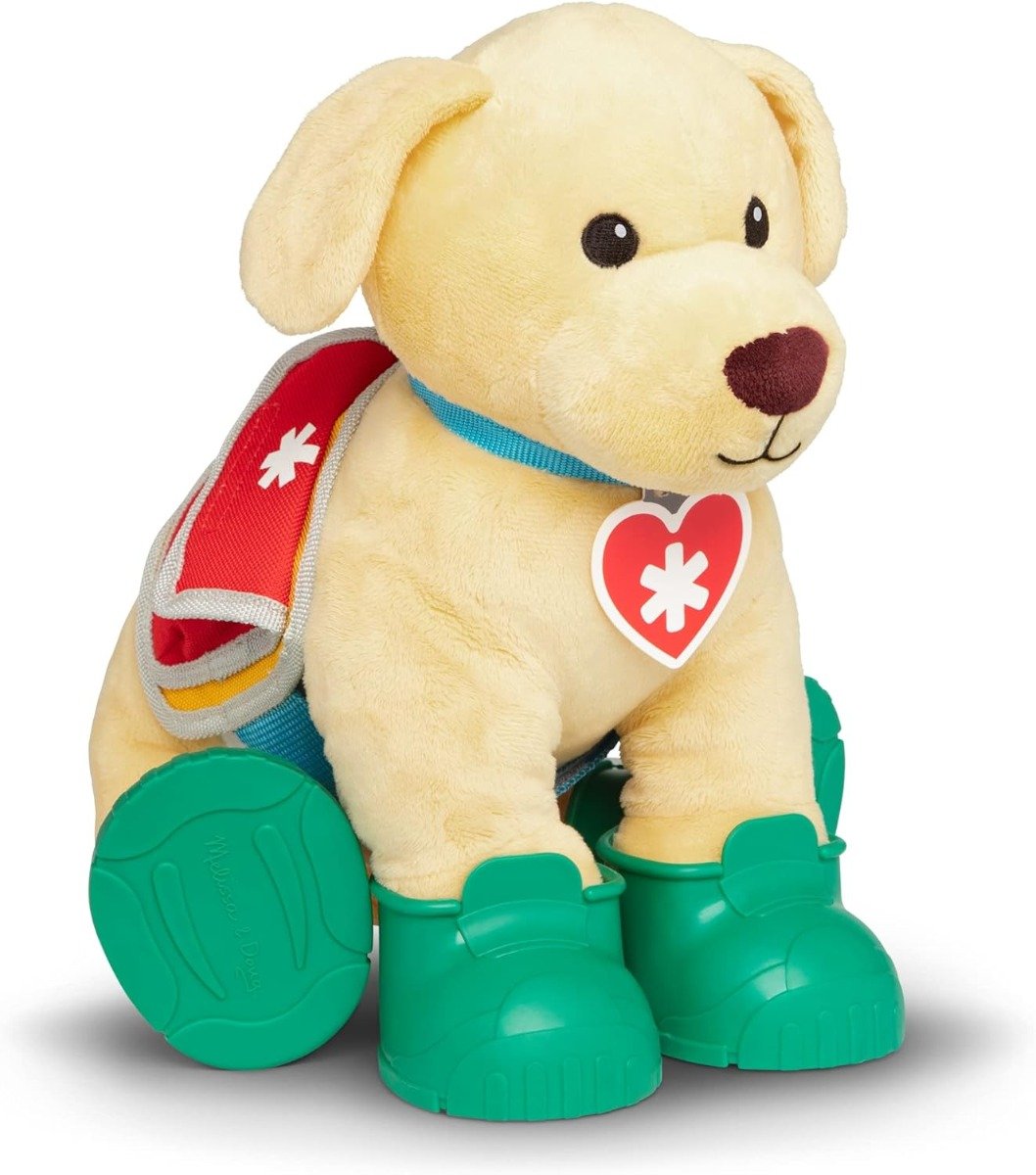 Pluszowy pies ratownik ze sprzętem poszukiwawczym i ratowniczym 30838 Melissa&Doug