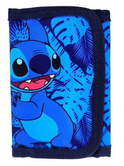Niebieski portfel Disney Stitch 13.5 x 9 cm