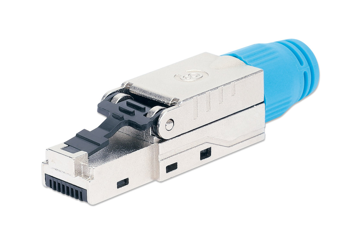 Intellinet Wtyk beznarzędziowy RJ45 STP Cat8.1 samozaciskowy