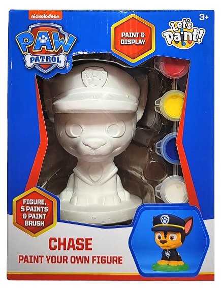 Psi Patrol. Figurka gipsowa do pomalowania - Chase
