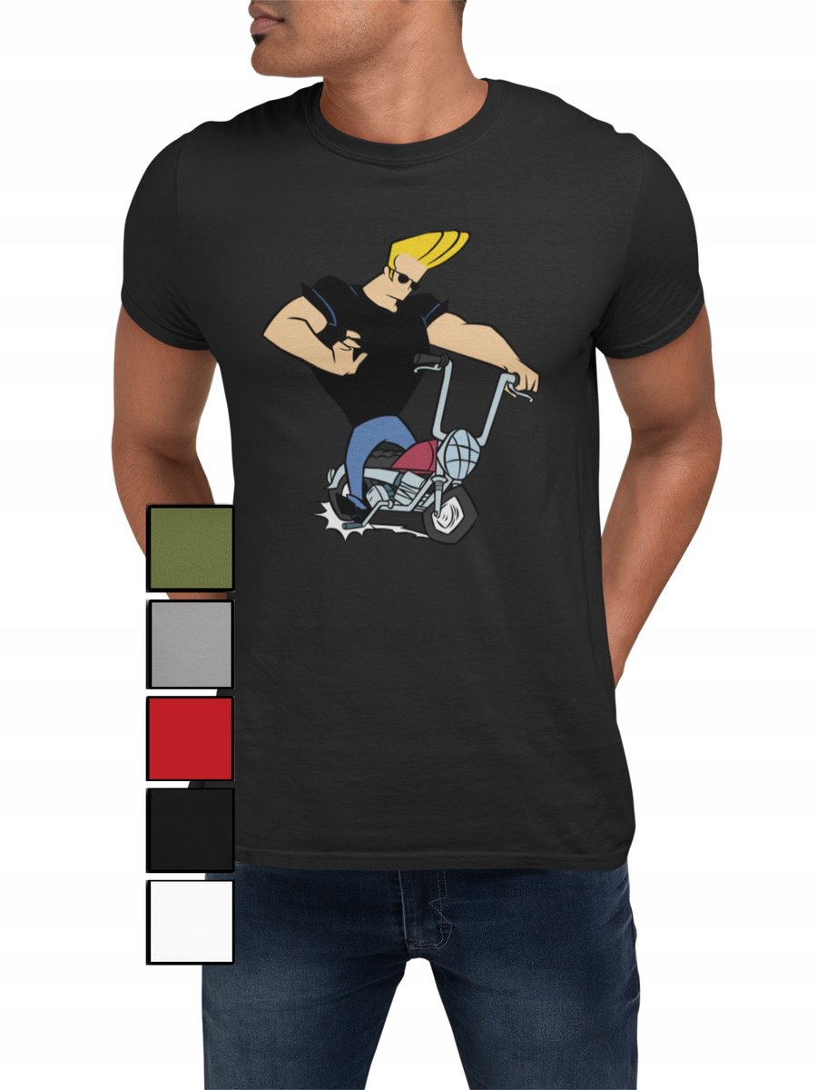 KOSZULKA T-SHIRT MĘSKA Z NADRUKIEM JOHNY BRA.VO DLA NIEGO - XXL