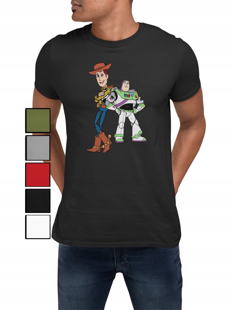 KOSZULKA T-SHIRT MĘSKA Z NADRUKIEM TOY STORY CHUDY BUZZ - M