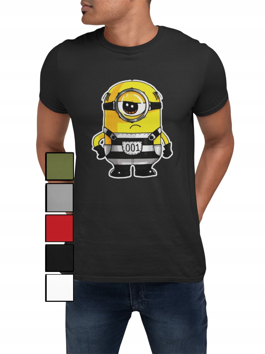 KOSZULKA T-SHIRT MĘSKA Z NADRUKIEM MINIONKI GRU DRU BAJKA - XXL
