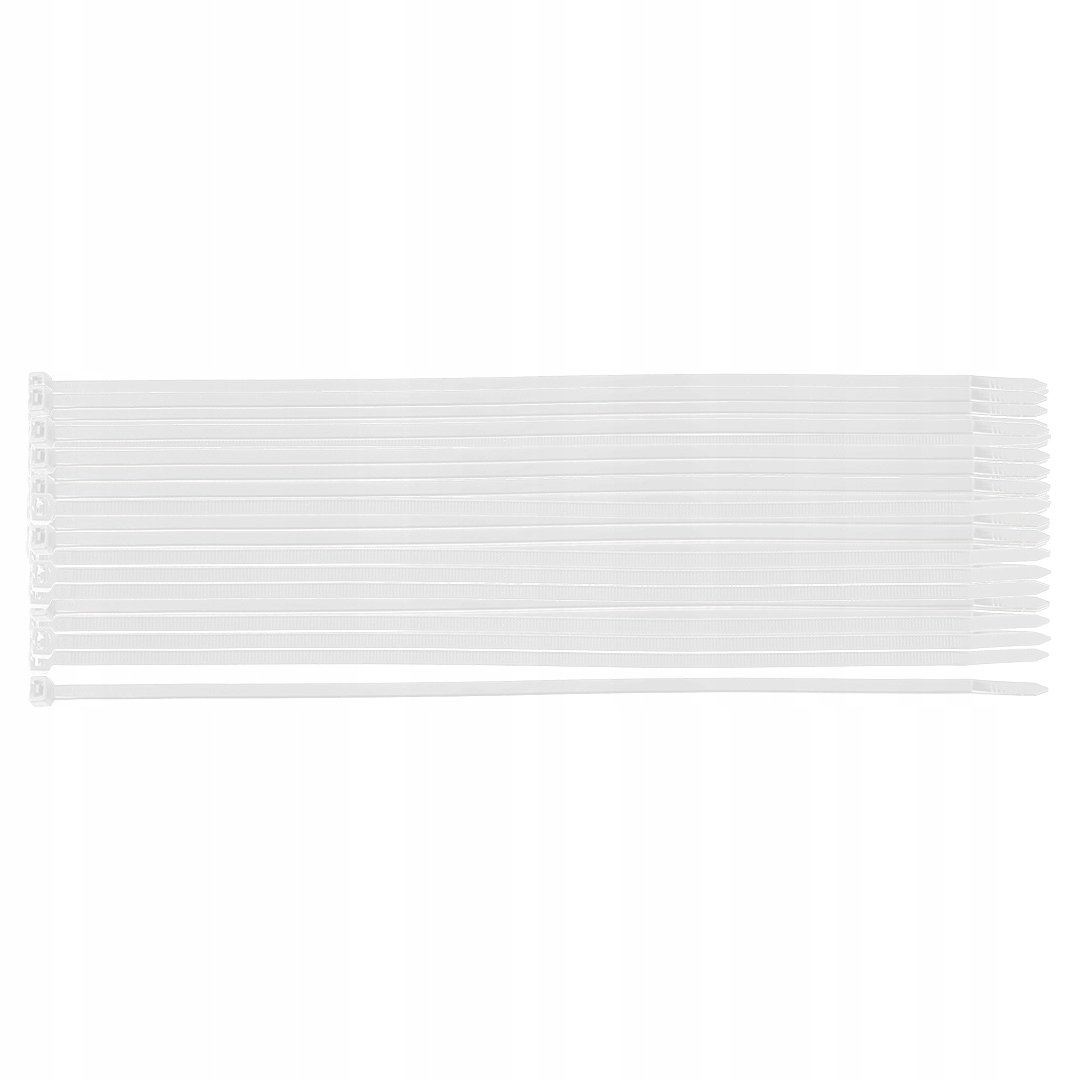 Opaski zaciskowe kablowe EXTREME 3.6 × 200 mm, białe, 100 szt., NEO 01-654