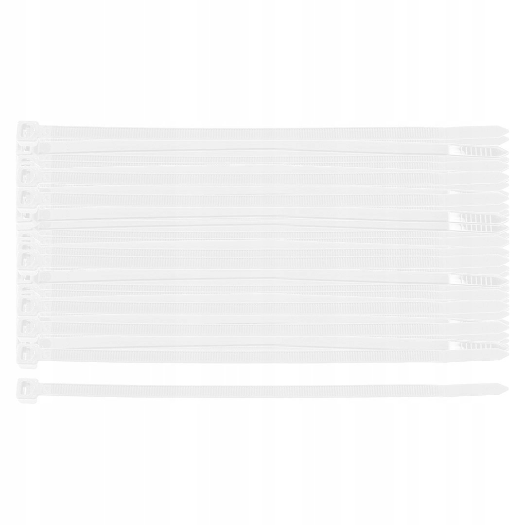 Opaski zaciskowe kablowe EXTREME 4.8 × 150 mm, białe, 100 szt., NEO 01-657