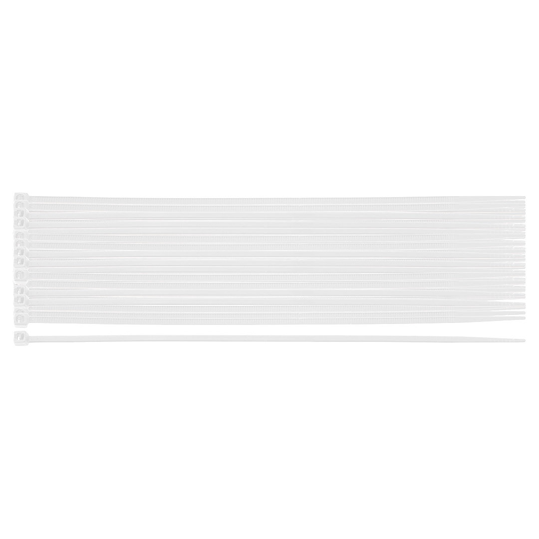 Opaski zaciskowe kablowe EXTREME 2.5 × 200 mm, białe, 100 szt. NEO 01-650