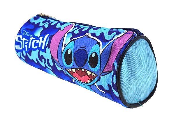 Niebieski piórnik tuba Disney Stitch 22 x 8 cm