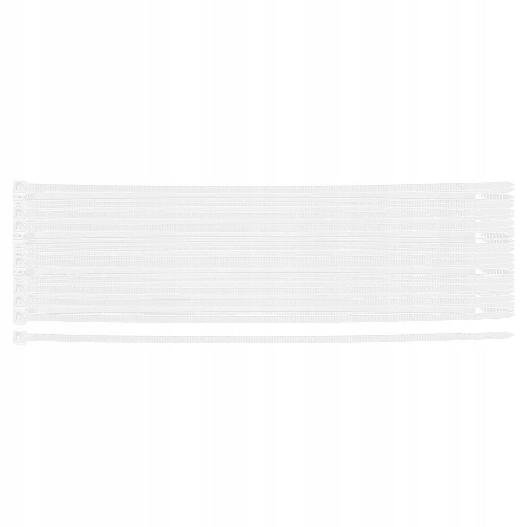 Opaski zaciskowe kablowe EXTREME 4.8 × 300 mm, białe, 100 szt., NEO 01-661