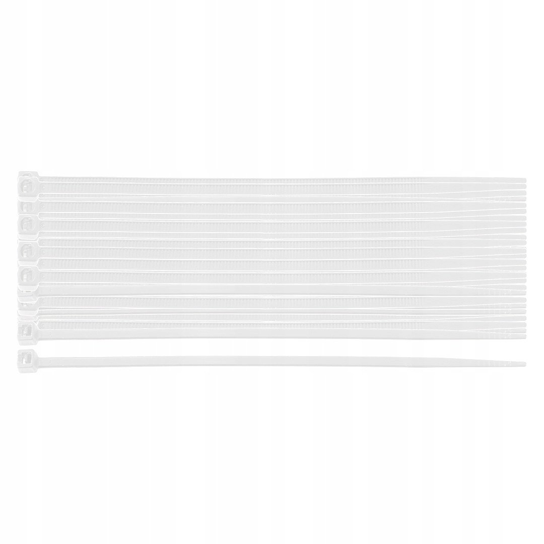Opaski zaciskowe kablowe EXTREME 2.5 × 80 mm, białe, 100 szt., NEO 01-646
