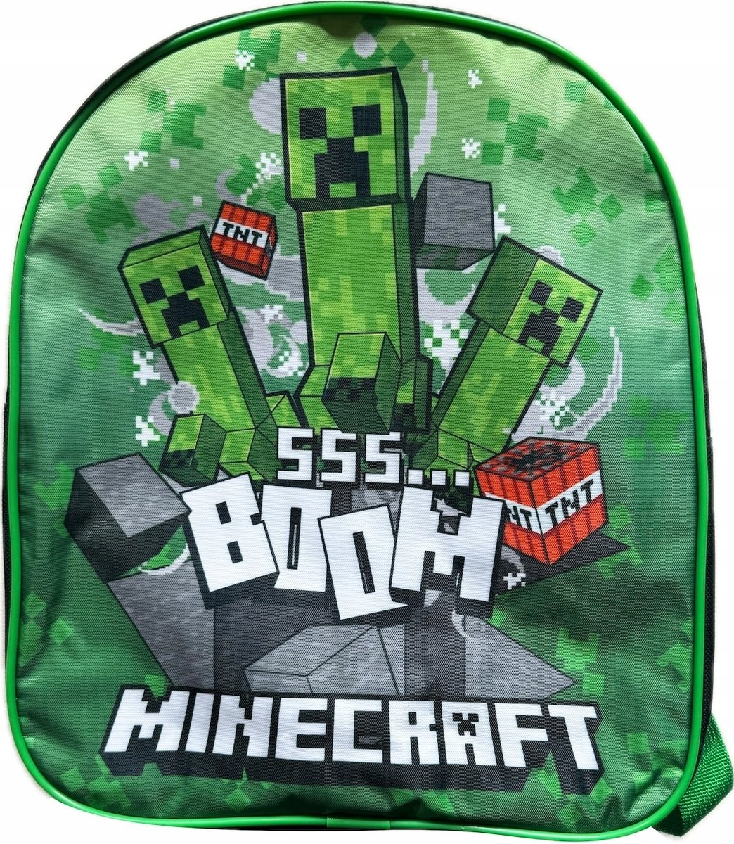 MINECRAFT PLECAK PRZEDSZKOLNY CREEPER BOOM TNT