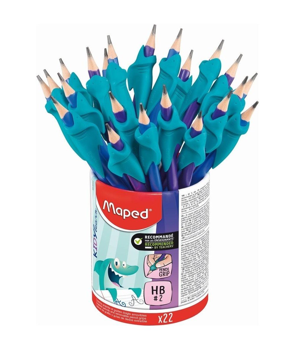 OŁÓWEK HB Z GUMKĄ KIDY LEARN Z NAKŁADKĄ MAPED