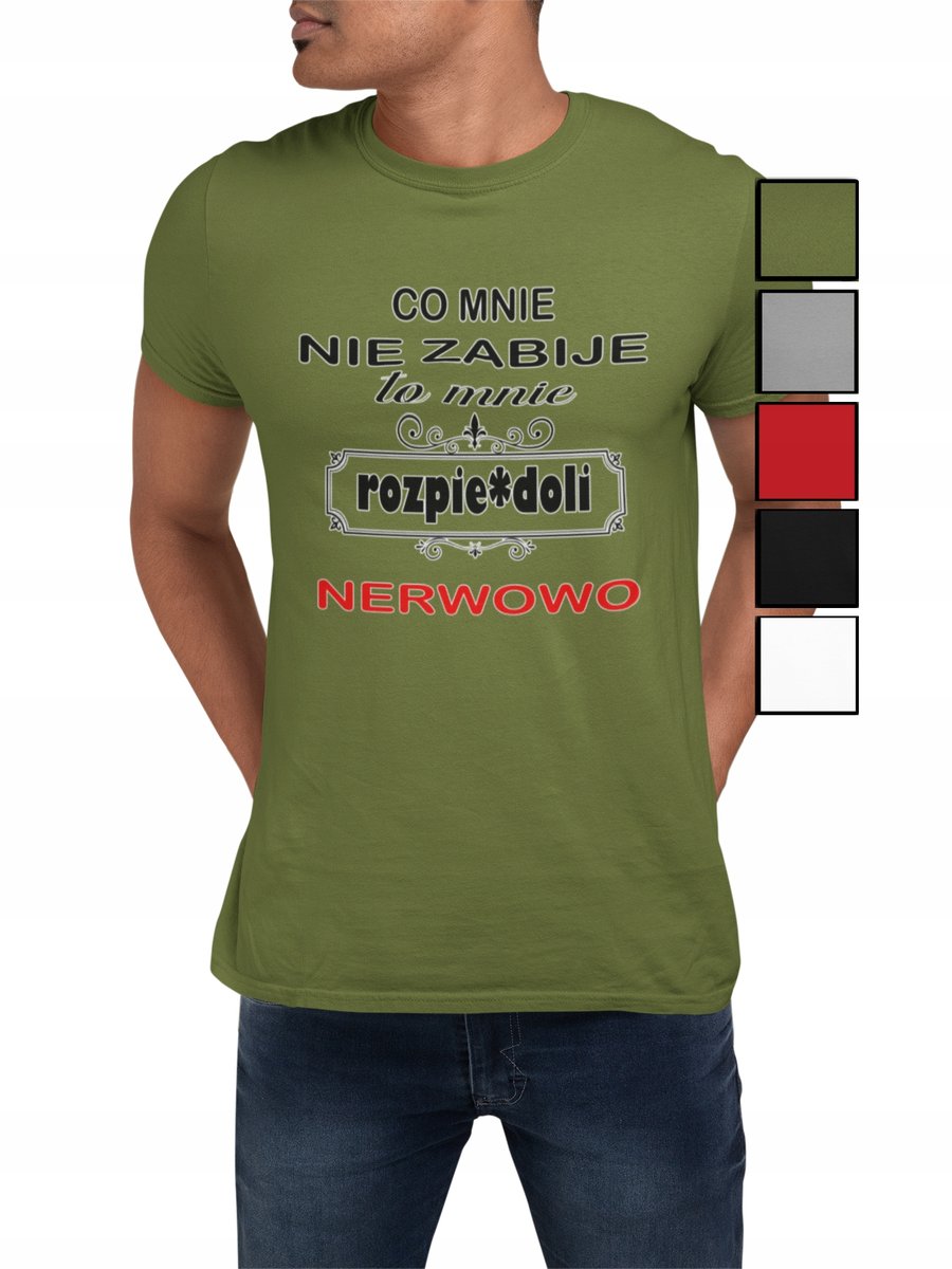 KOSZULKA T-SHIRT MĘSKA PREZENT DLA NIEGO WALENTYNKI ŚMIESZNE NAPISY - S