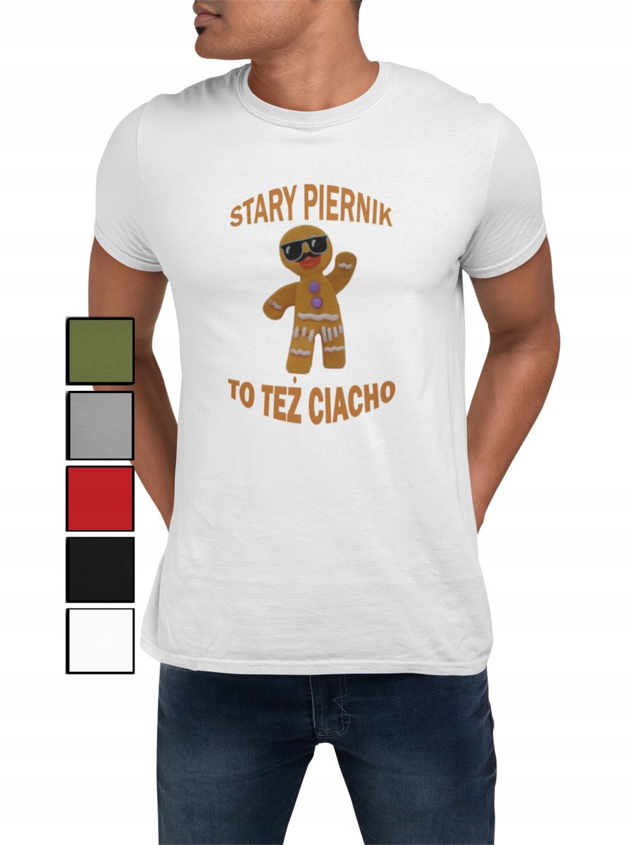 KOSZULKA T-SHIRT MĘSKA Z NADRUKIEM NA PREZENT NAPISY ŚMIESZNE RÓŻNE - S