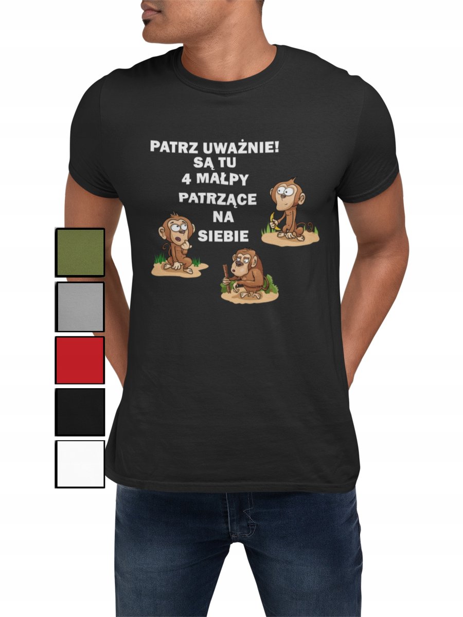 KOSZULKA T-SHIRT MĘSKA Z NADRUKIEM NA PREZENT NAPISY ŚMIESZNE RÓŻNE-XL