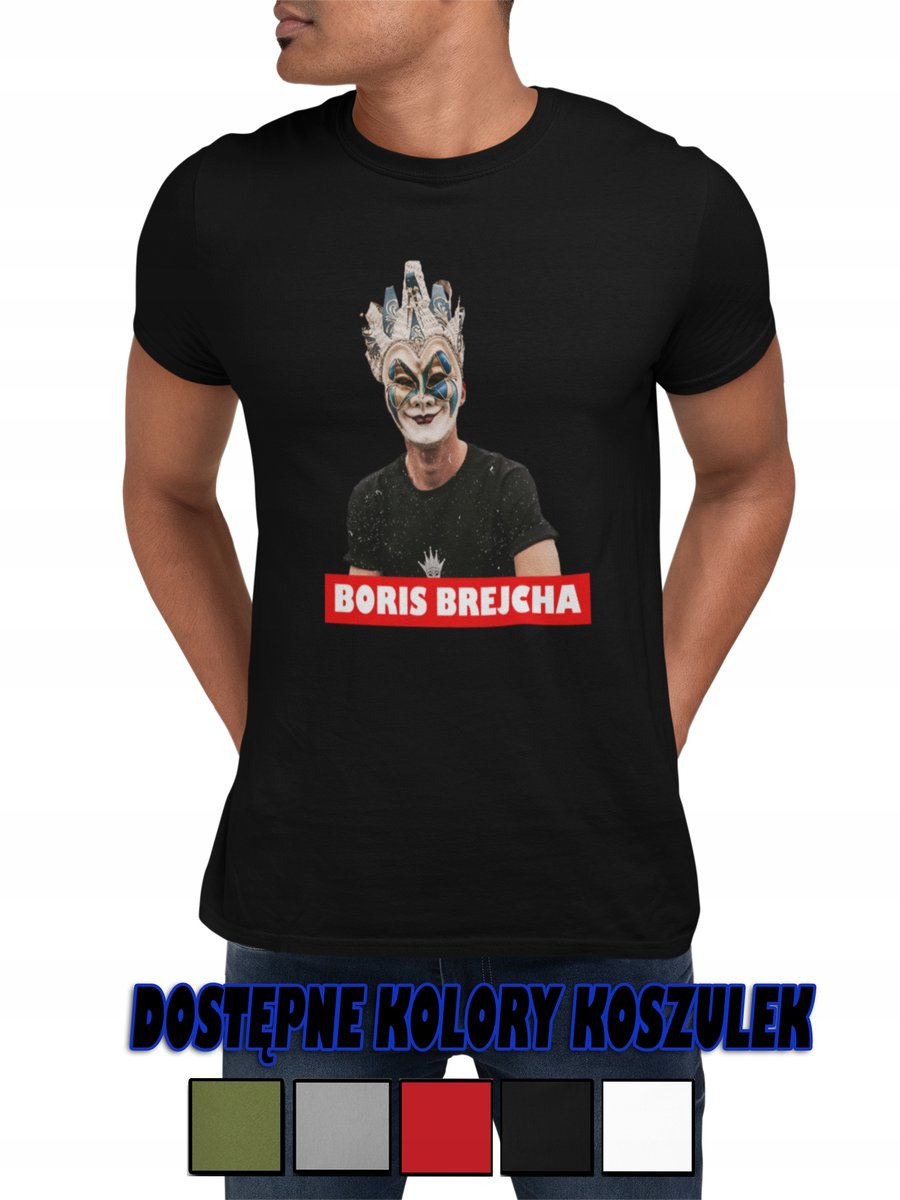 MĘSKA KOSZULKA Z NADRUKIEM PREZENT DLA NIEGO BORIS BREJCHA DJ MINIMAL - M