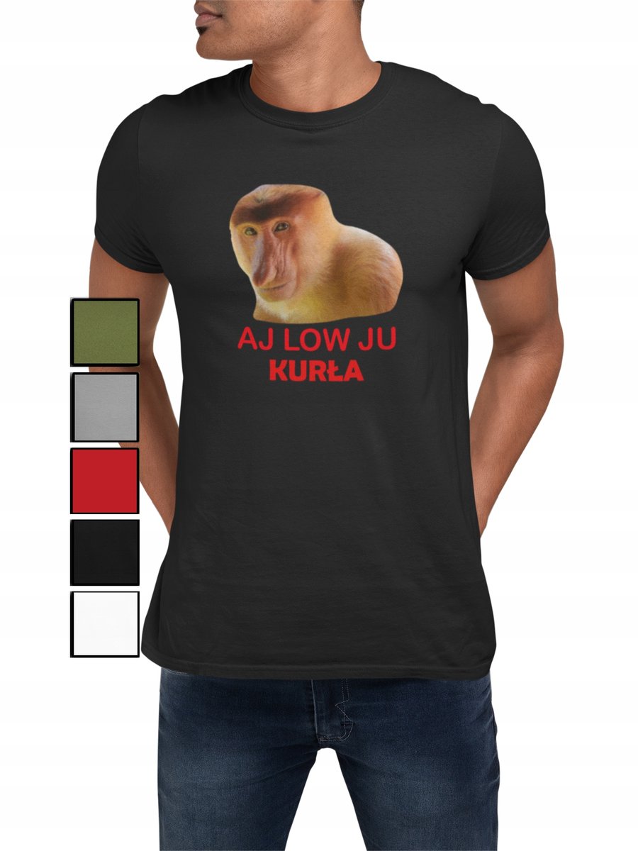 KOSZULKA T-SHIRT MĘSKA Z NADRUKIEM NA PREZENT NAPISY ŚMIESZNE RÓŻNE - M