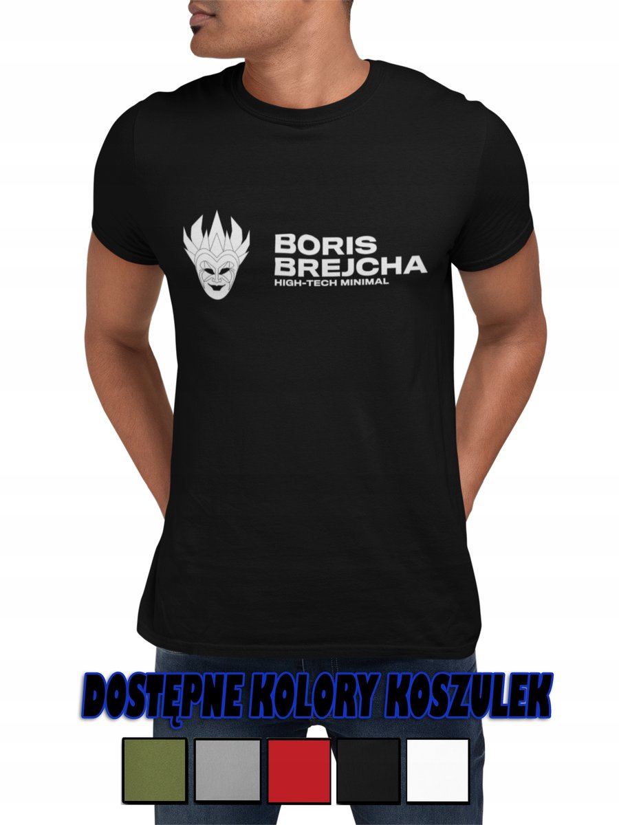 MĘSKA KOSZULKA Z NADRUKIEM PREZENT DLA NIEGO BORIS BREJCHA DJ MINIMAL - XS