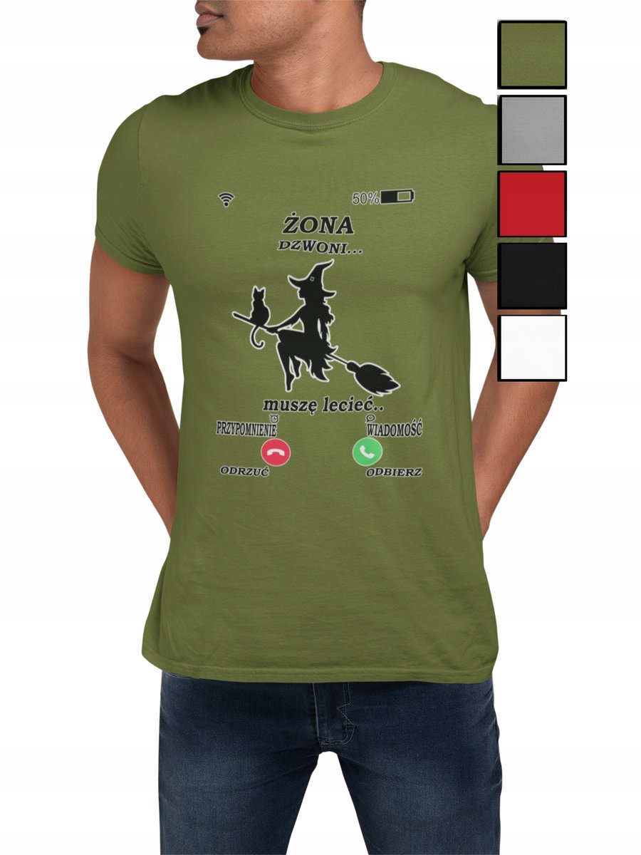 KOSZULKA T-SHIRT MĘSKA PREZENT DLA NIEGO WALENTYNKI ŚMIESZNE NAPISY - M