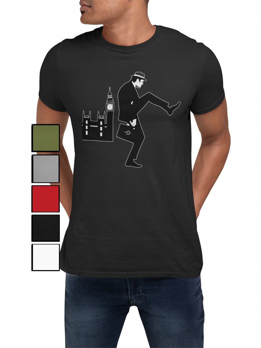 KOSZULKA T-SHIRT MĘSKA Z NADRUKIEM MONTY PYTHON WZORY WYBÓR - M