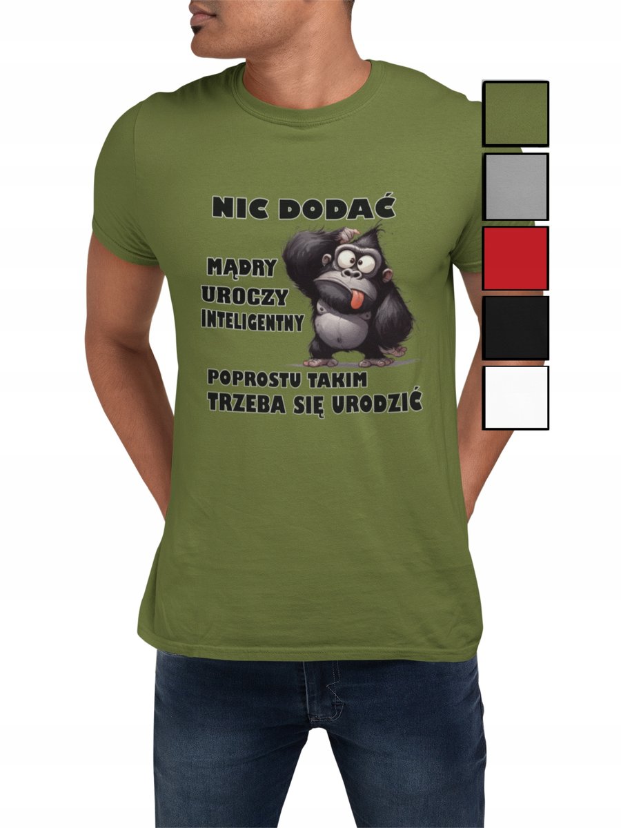 KOSZULKA T-SHIRT MĘSKA PREZENT DLA NIEGO WALENTYNKI ŚMIESZNE NAPISY - S