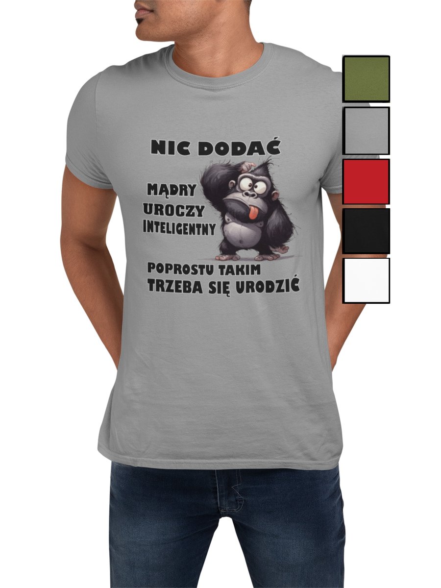 KOSZULKA T-SHIRT MĘSKA PREZENT DLA NIEGO WALENTYNKI ŚMIESZNE NAPISY - S