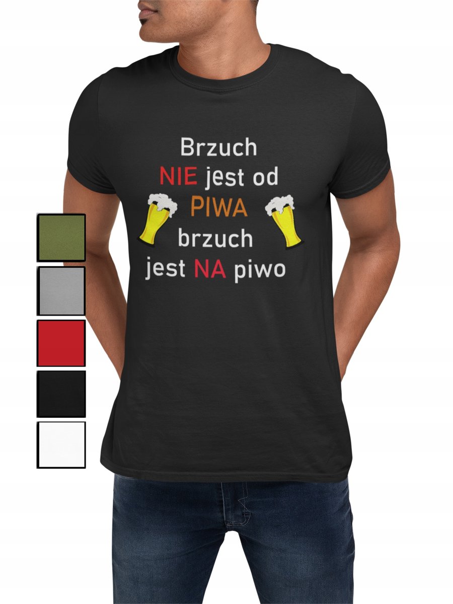 KOSZULKA T-SHIRT MĘSKA Z NADRUKIEM NA PREZENT NAPISY ŚMIESZNE RÓŻNE-XL