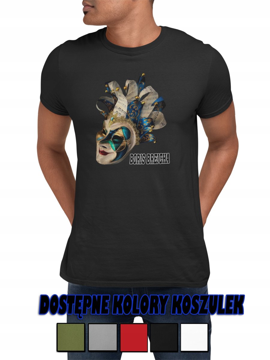 MĘSKA KOSZULKA Z NADRUKIEM PREZENT DLA NIEGO BORIS BREJCHA DJ MINIMAL - 3XL
