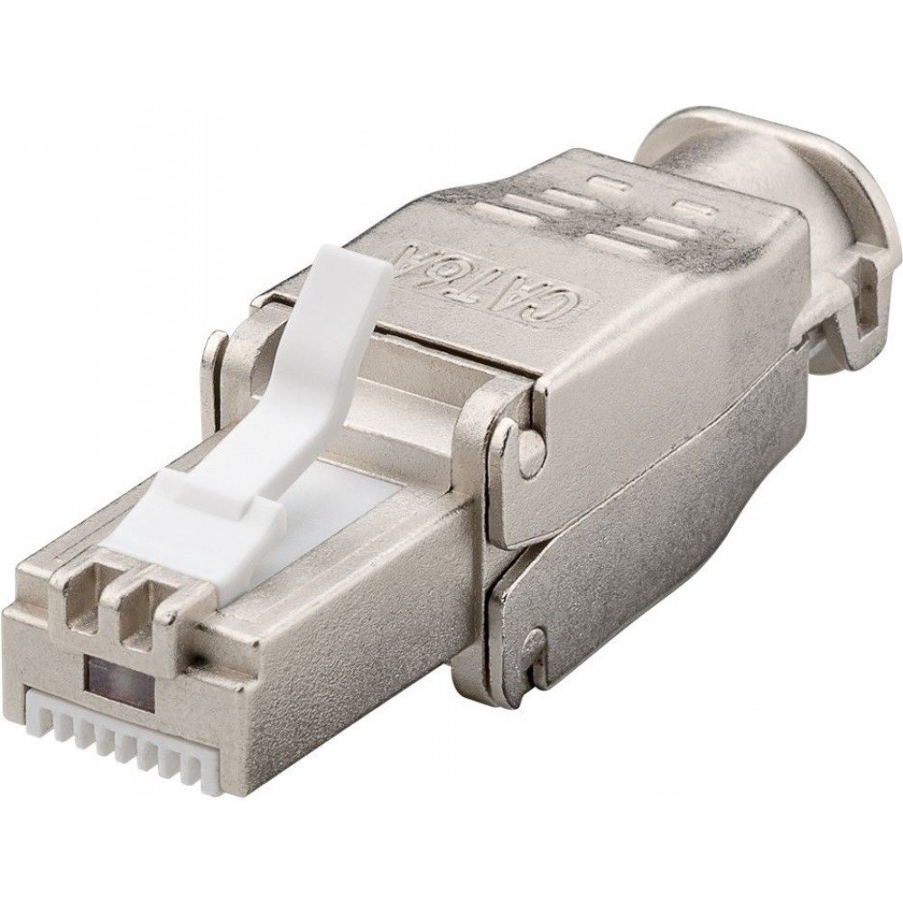 Techly Wtyk beznarzędziowy RJ45 STP kat.6a samozaciskowy