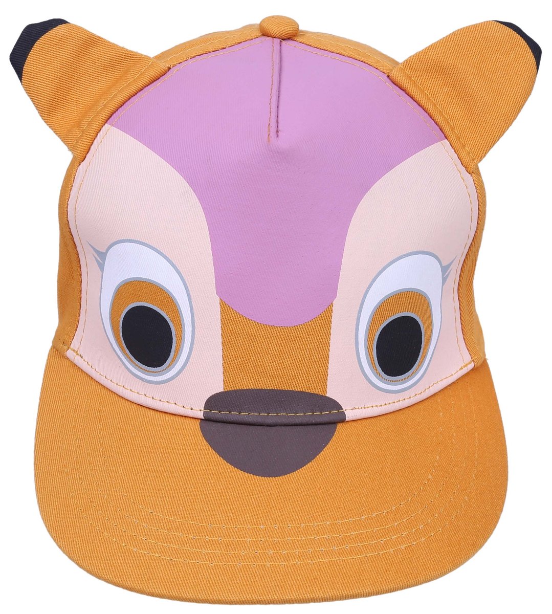 Musztardowa czapka z prostym daszkiem