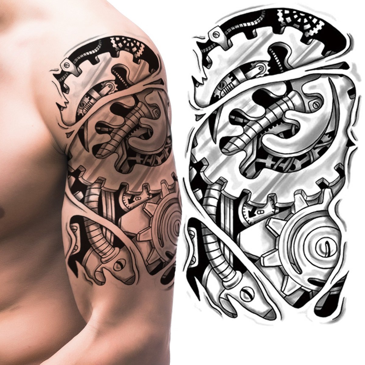 TATUAŻ ZMYWALNY TATUAŻE ZMYWALNE TYMCZASOWY WODNY MASZYNA ROBOT TRYBY