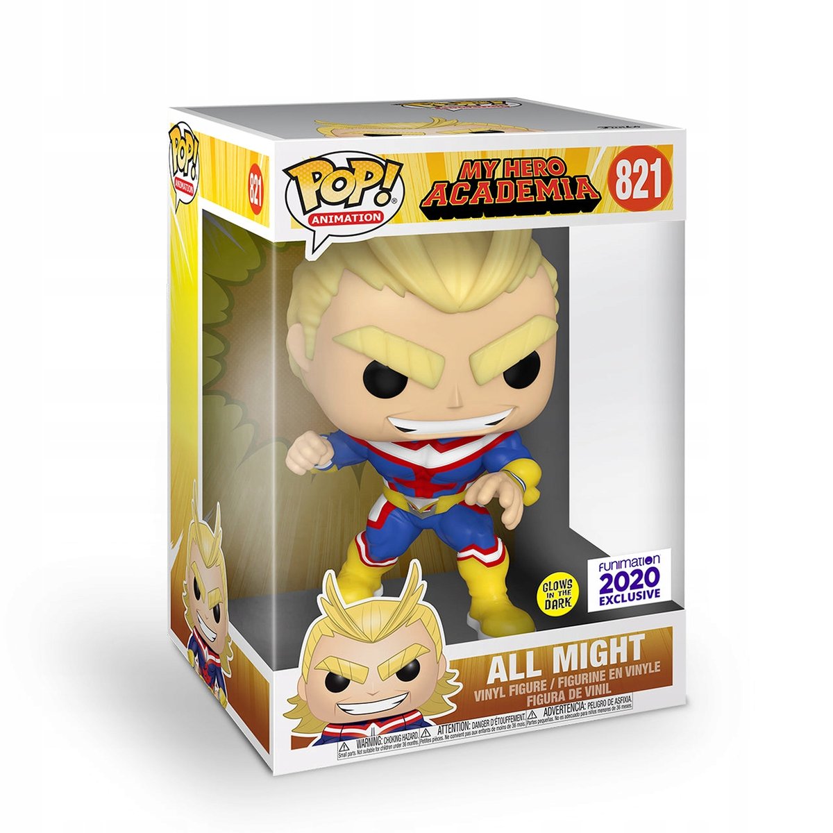 Funko POP My Hero Academia 821 All Might glow Special Edition