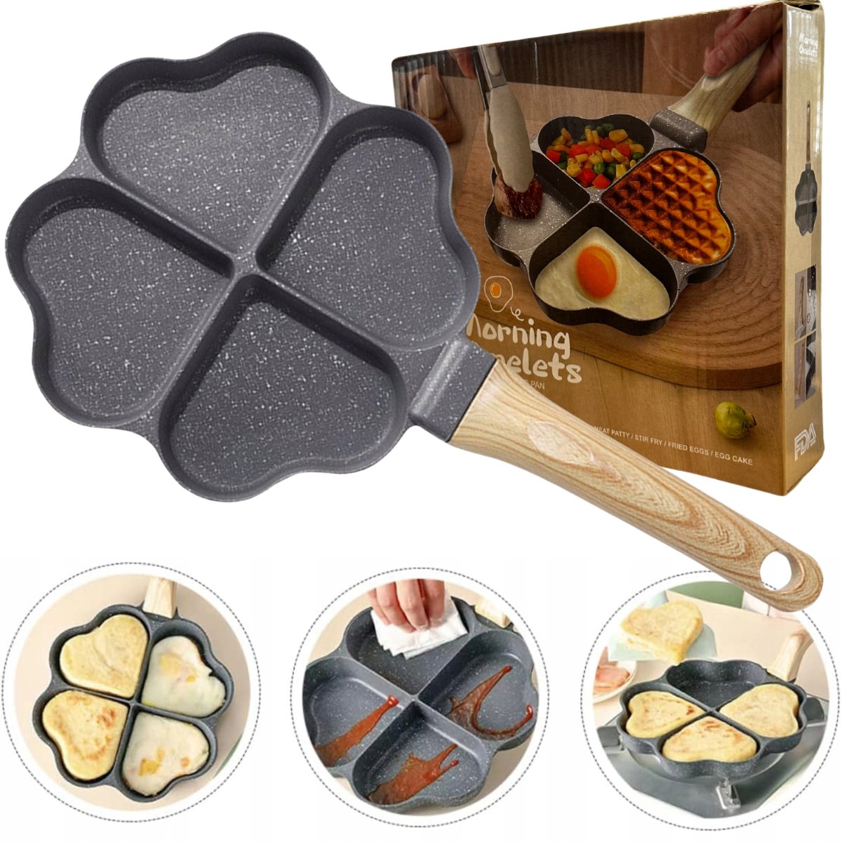 Patelnia Do Jajek I Placków 36Cm Non-Stick (Nieprzywierająca)