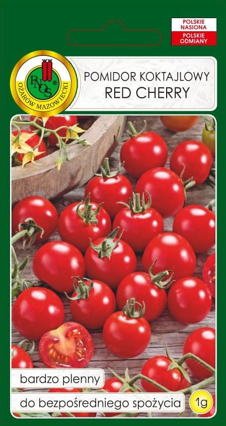 POMIDOR RED CHERRY KOKTAJLOWY SOCZYSTY SŁODKI NASIONA BEZ GMO