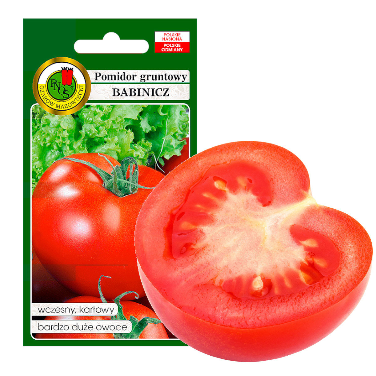 POMIDOR BABINICZ WCZESNY DUŻY NASIONA BEZ GMO