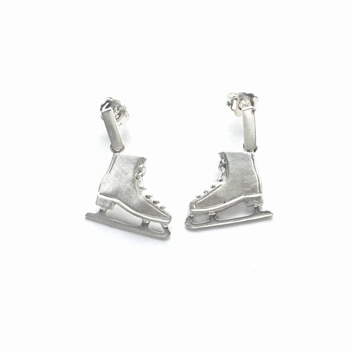 Łyżwy - kolczyki srebrne