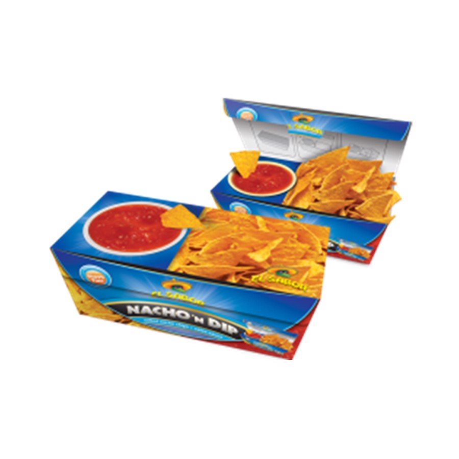 EL SABO NACHOS&DIP SÓL-SALSA BOX 175G