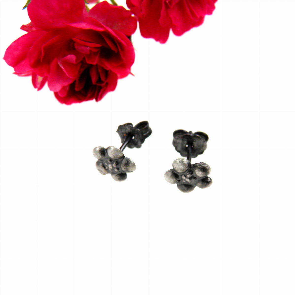 Kolczyki - Fiołki szare IV